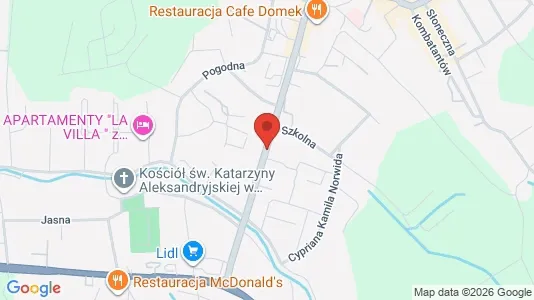 Office spaces for rent i Kłodzki - kort over placeringen