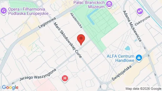 Kontorlokaler til leje i Białystok - Foto fra Google Street View