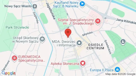 Toimistotilat Vuokrattavana i Nowosądecki - Kuva Google Street Viewstä