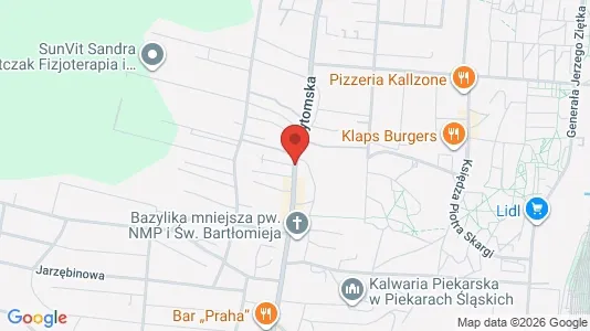 Lokale biurowe Do wynajęcia i Piekary Śląskie - kort over placeringen