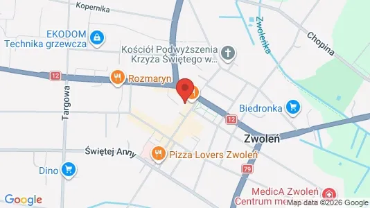 Lokale biurowe Do wynajęcia i Zwoleński - kort over placeringen