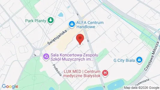 Büros zur Miete i Białystok – Foto von Google Street View