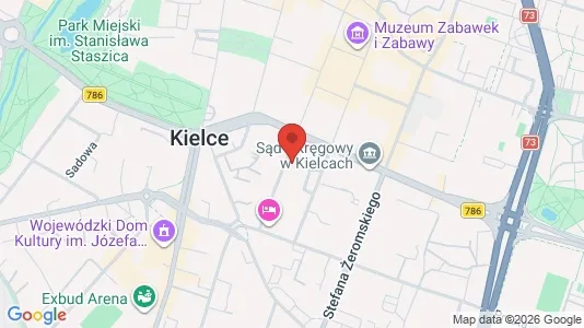 Kontorlokaler til leje i Kielce - Foto fra Google Street View