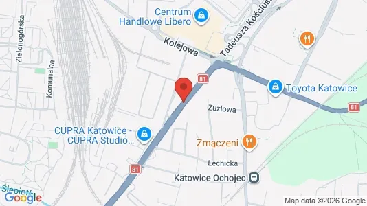 Kontorlokaler til leje i Katowice - Foto fra Google Street View