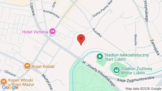Kontorer til leie i Lublin - kort over placeringen