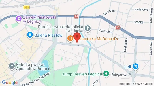 Büros zur Miete i Legnica – Foto von Google Street View