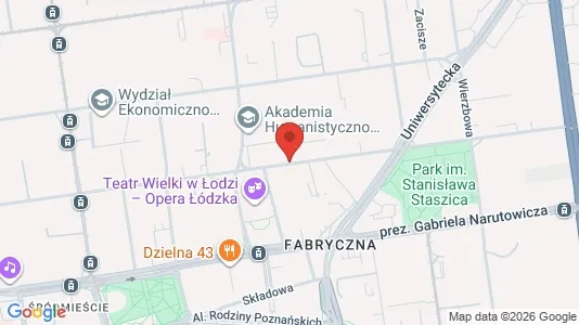 Kontorlokaler til leje i Łódź - kort over placeringen