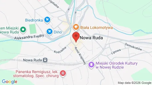 Kontorlokaler til leje i Kłodzki - kort over placeringen