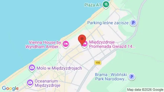 Office spaces for rent i Kamieński - kort over placeringen