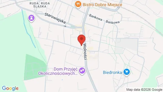 Office spaces for rent i Ruda Śląska - kort over placeringen