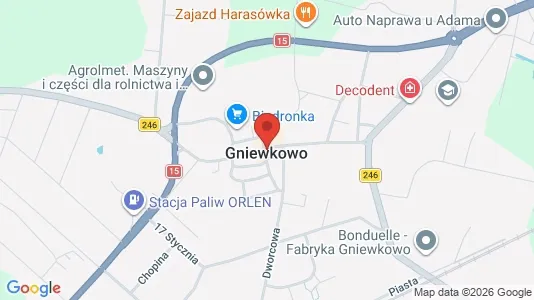 Kantorruimte te huur i Inowrocławski - kort over placeringen