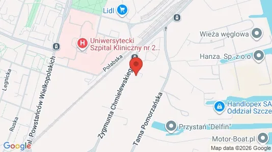 Office spaces for rent i Szczecin - kort over placeringen