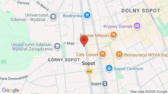 Büros zur Miete i Sopot – Foto von Google Street View