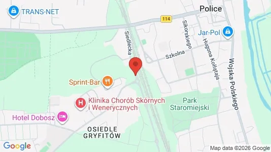 Office spaces for rent i Policki - kort over placeringen