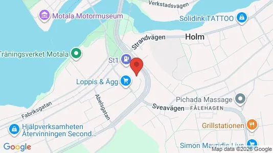 Kontorlokaler til leje i Motala - Foto fra Google Street View