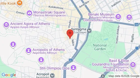 Office spaces for rent i Athens Akropoli - kort over placeringen
