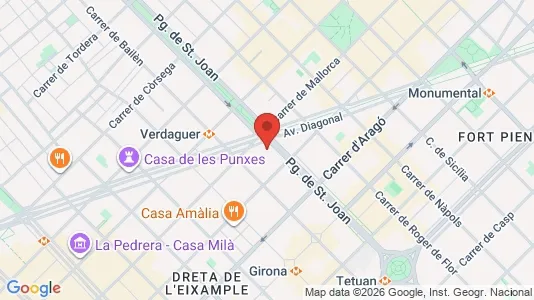 Kontorlokaler til leje i Barcelona Eixample - Foto fra Google Street View