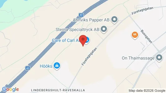 Warehouses for rent i Borås - kort over placeringen
