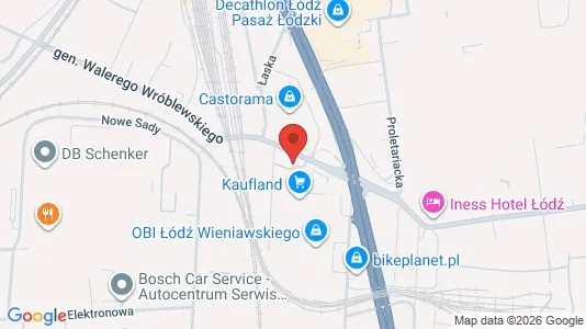 Nieruchomości komercyjne Do wynajęcia i Łódź - kort over placeringen