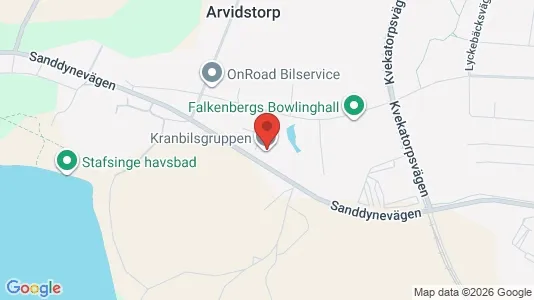 Kontorlokaler til leje i Falkenberg - Foto fra Google Street View