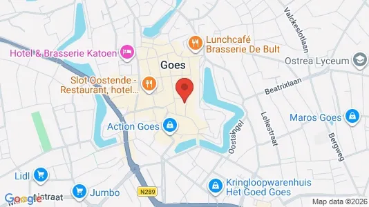 Commercial properties for rent i Goes - kort over placeringen