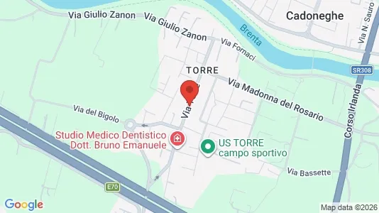 Kontorer til leie i Padova - kort over placeringen