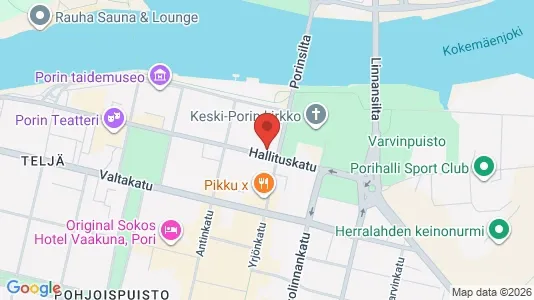 Företagslokaler för uthyrning i Björneborg - kort over placeringen