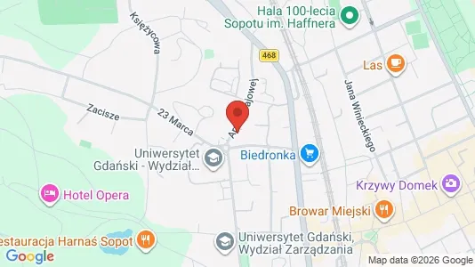 Büros zur Miete i Sopot – Foto von Google Street View