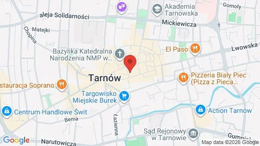 Kontorer til leie i Tarnów – Bilde fra Google Street View