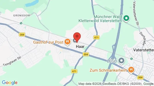 Kontorer til leie i Haar - kort over placeringen