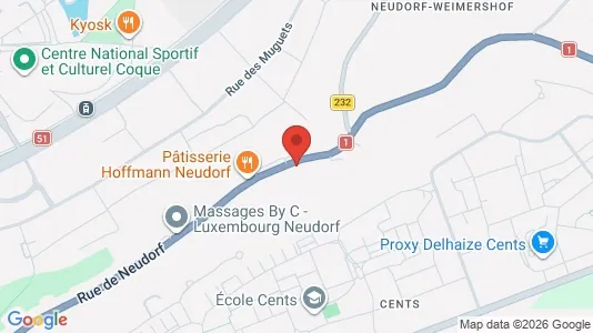 Office spaces for rent i Luxembourg - kort over placeringen