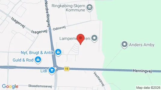 Magazyny Do wynajęcia i Ringkøbing - kort over placeringen