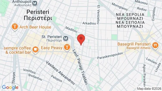 Commercial properties for sale i Peristeri - kort over placeringen