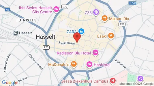 Liikekiinteistöt Vuokrattavana i Hasselt - Kuva Google Street Viewstä