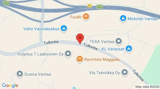 Lager zur Miete i Vantaa – Foto von Google Street View