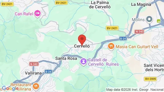 Företagslokaler till salu i Cervelló – Foto från Google Street View