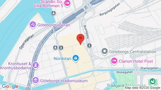 Kontorslokaler för uthyrning i Göteborg Centrum - kort over placeringen
