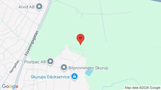 Varastot Vuokrattavana i Skurup - kort over placeringen