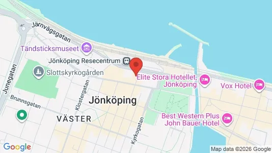 Kantorruimte te huur i Jönköping - kort over placeringen