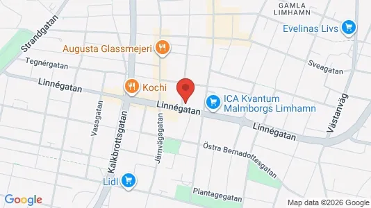 Kontorlokaler til leje i Limhamn/Bunkeflo - kort over placeringen
