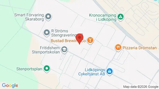 Industrial properties for rent i Lidköping - kort over placeringen