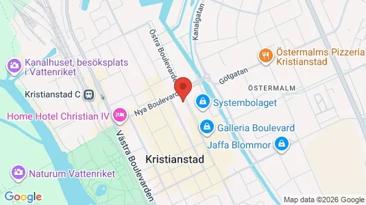 Büros zur Miete i Kristianstad - kort over placeringen