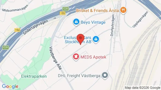 Kontorslokaler för uthyrning i Söderort - kort over placeringen