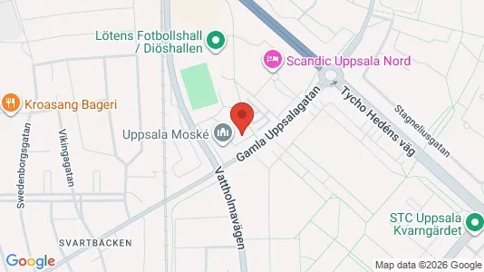 Büros zur Miete i Uppsala - kort over placeringen