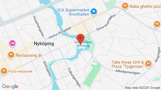 Kontorlokaler til leje i Nyköping - Foto fra Google Street View