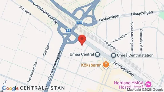 Espacios de oficina En alquiler i Umeå - Foto de Google Street View