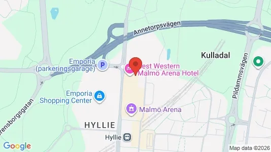 Office spaces for rent i Hyllie - kort over placeringen