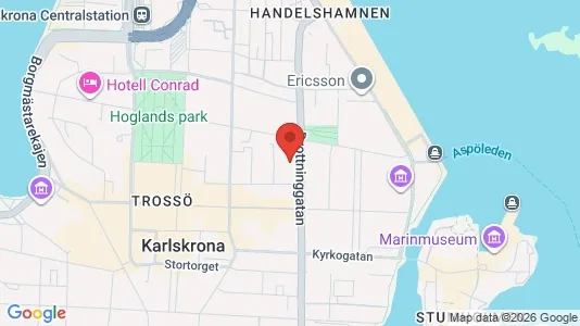 Office spaces for rent i Karlskrona - kort over placeringen