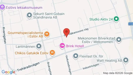 Teollisuuskiinteistöt Vuokrattavana i Eslöv - Kuva Google Street Viewstä