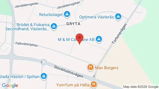 Verkstedhaller til leie i Västerås – Bilde fra Google Street View